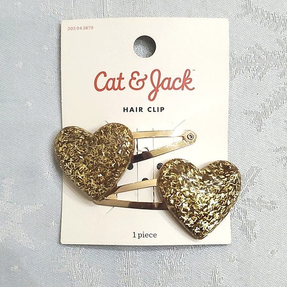 Mixed Lot of (6) Animal Print & Gold Hair Accessories including some Gymboree - Picture 7 of 10